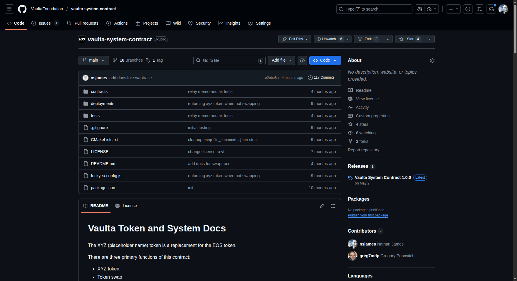 EOS → Vaulta Rebrand